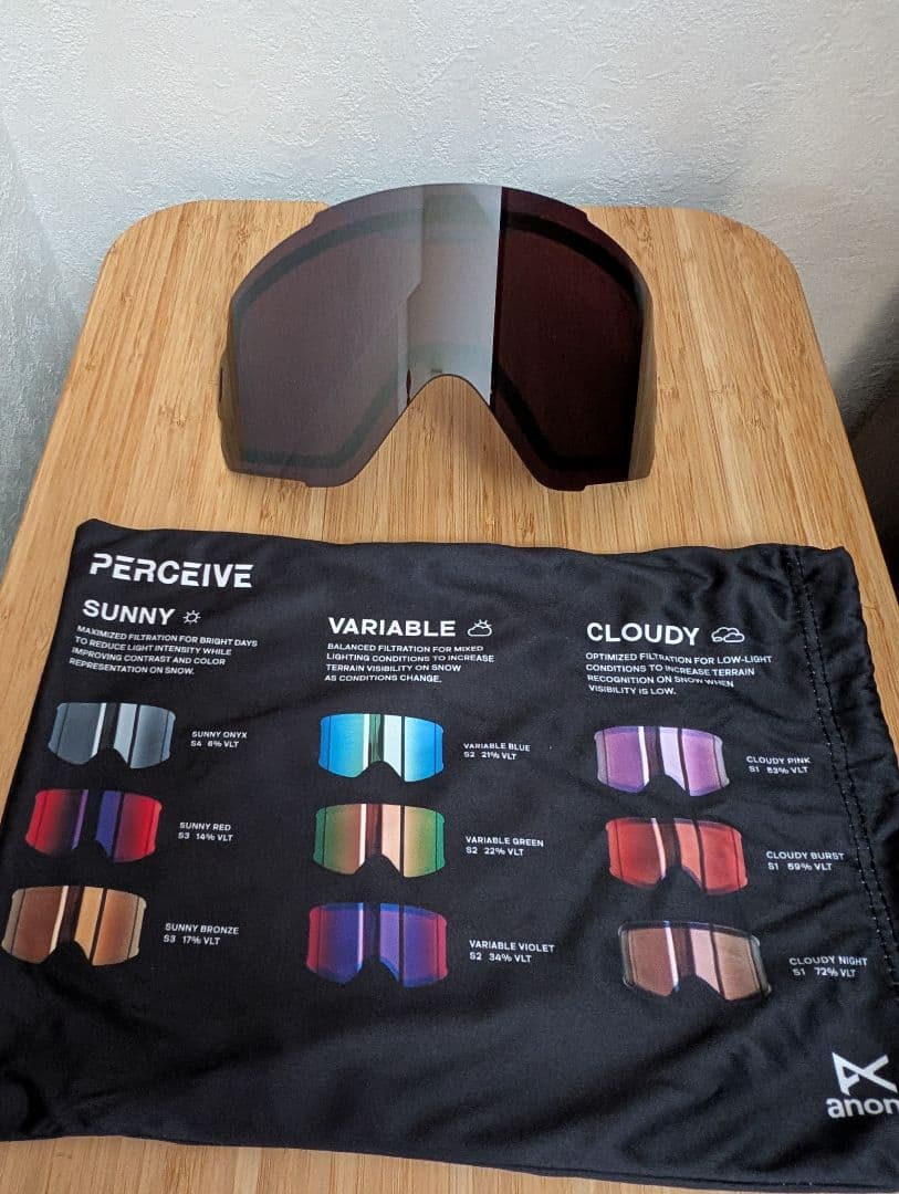 ⑤anon.Sync Low Bridge Fit Goggles+B.lens