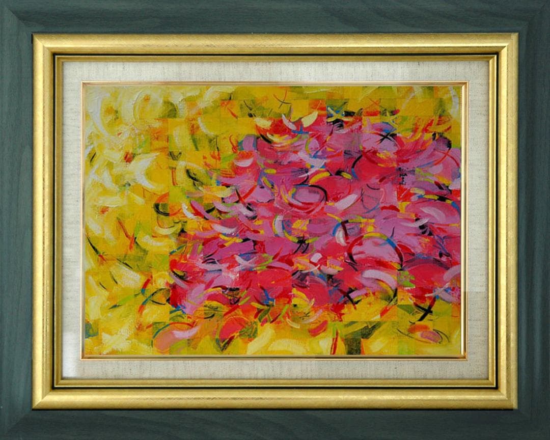 油絵 菅家令子 絵 絵画 インテリア F4-080711 風景 春 満開の桜