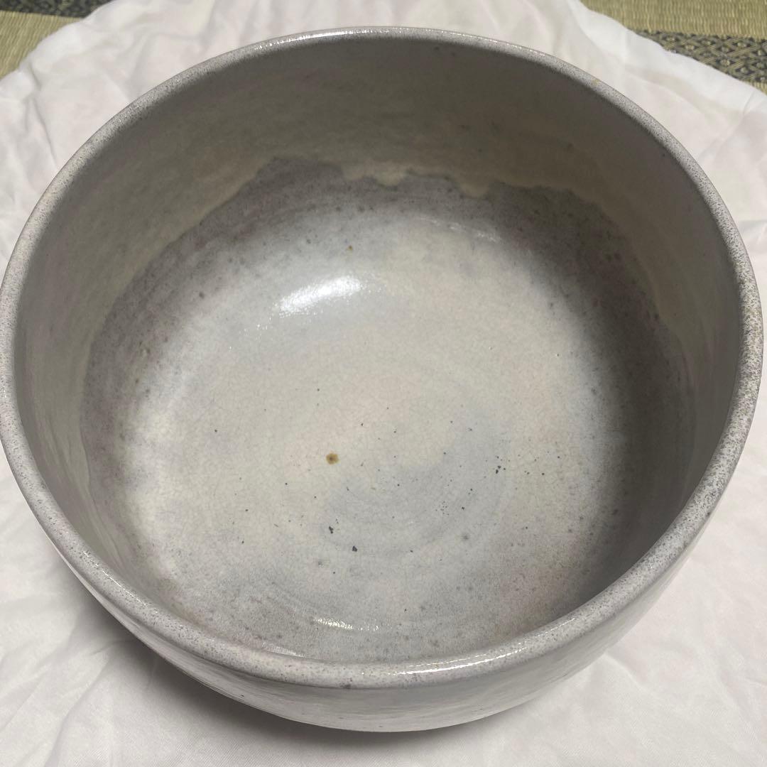 茶道具　萩釉窯変　大茶盌　赤膚焼　大塩正人造　（約）高さ20cmx口径29cm