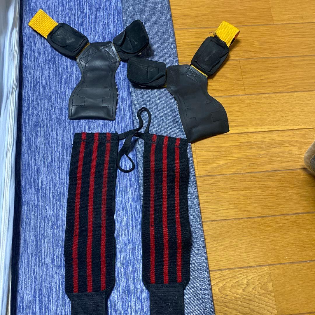 【セット価格】GOLD'S GYMとSchiek パワーグリップ　リストラップ