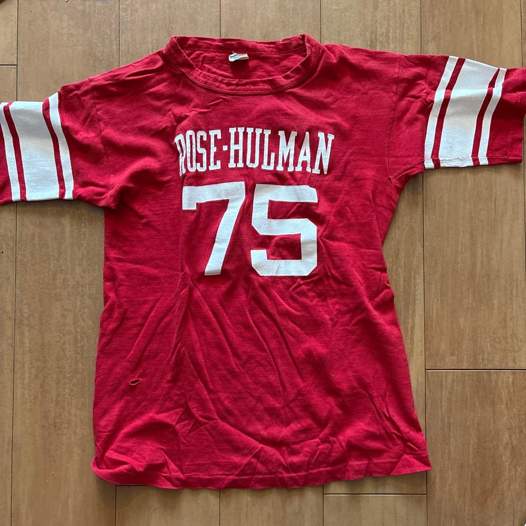 vintage バータグ　アメリカ製 チャンピオン　フットボールt サイズL