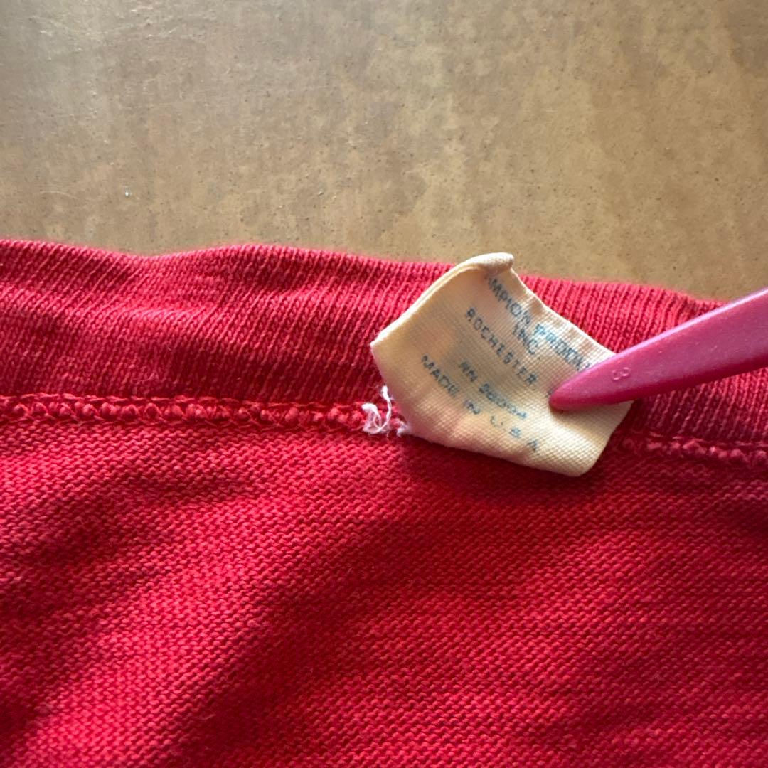 vintage バータグ　アメリカ製 チャンピオン　フットボールt サイズL