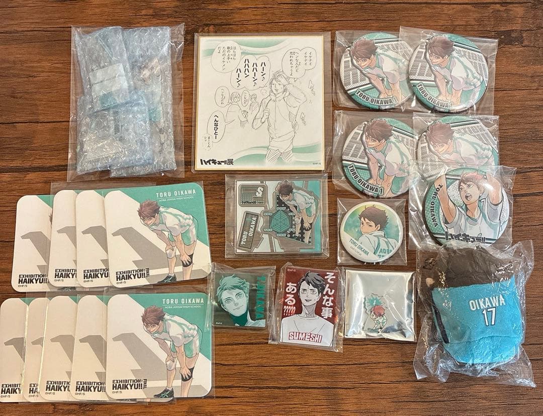 ハイキュー　及川　まとめ　缶バッジ　アクリルスタンド