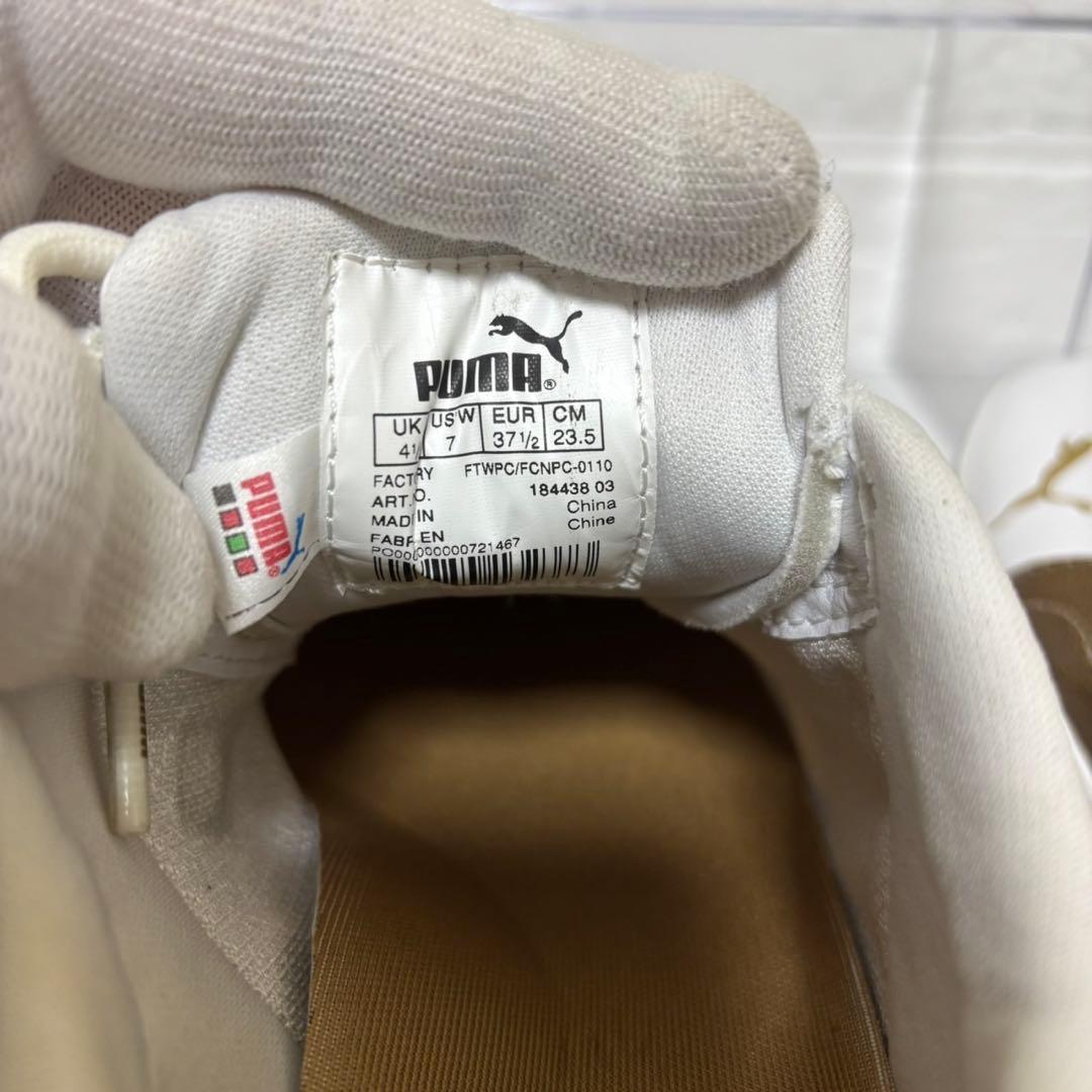 PUMA ゴルフシューズ　ゴールド　ホワイト