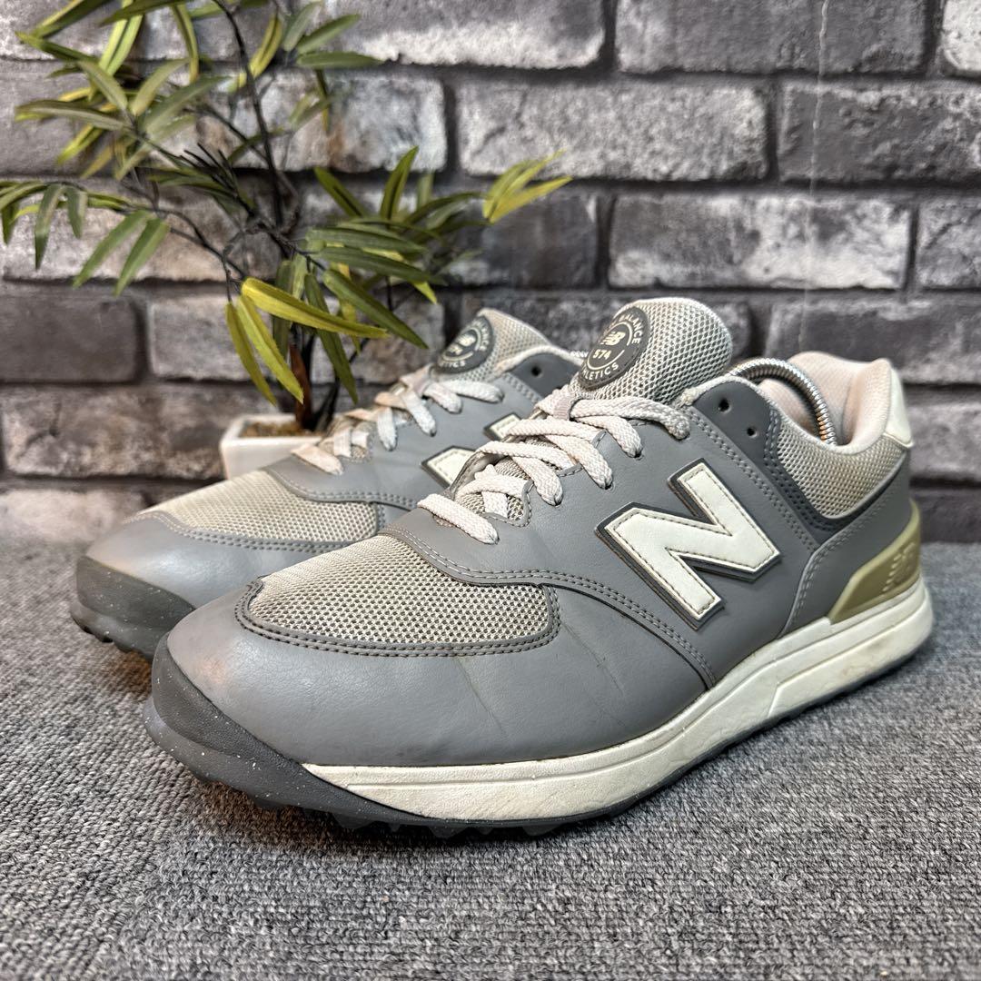 ニューバランス 574 メンズ ゴルフシューズ グレー 26.5