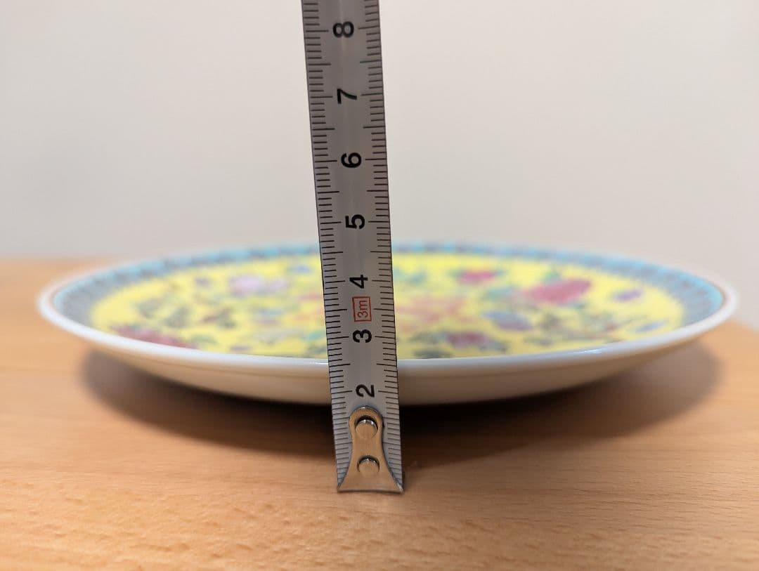 中国景徳鎮 アンティーク皿 皿立て付き