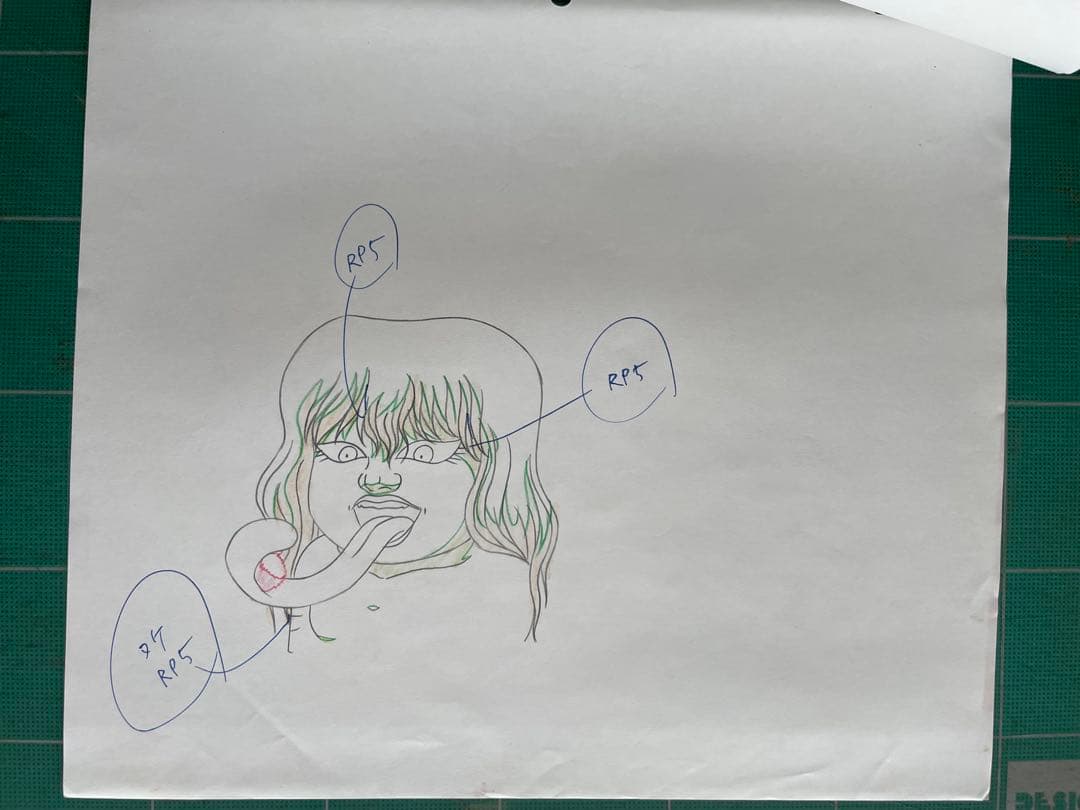 ゲゲゲの鬼太郎　セル画　ラフ　水木しげる