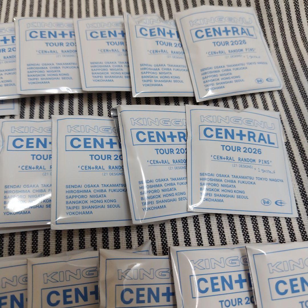 kingGnu ピンバッジ RANDOM PINS ピンズ CEN+RAL 全種