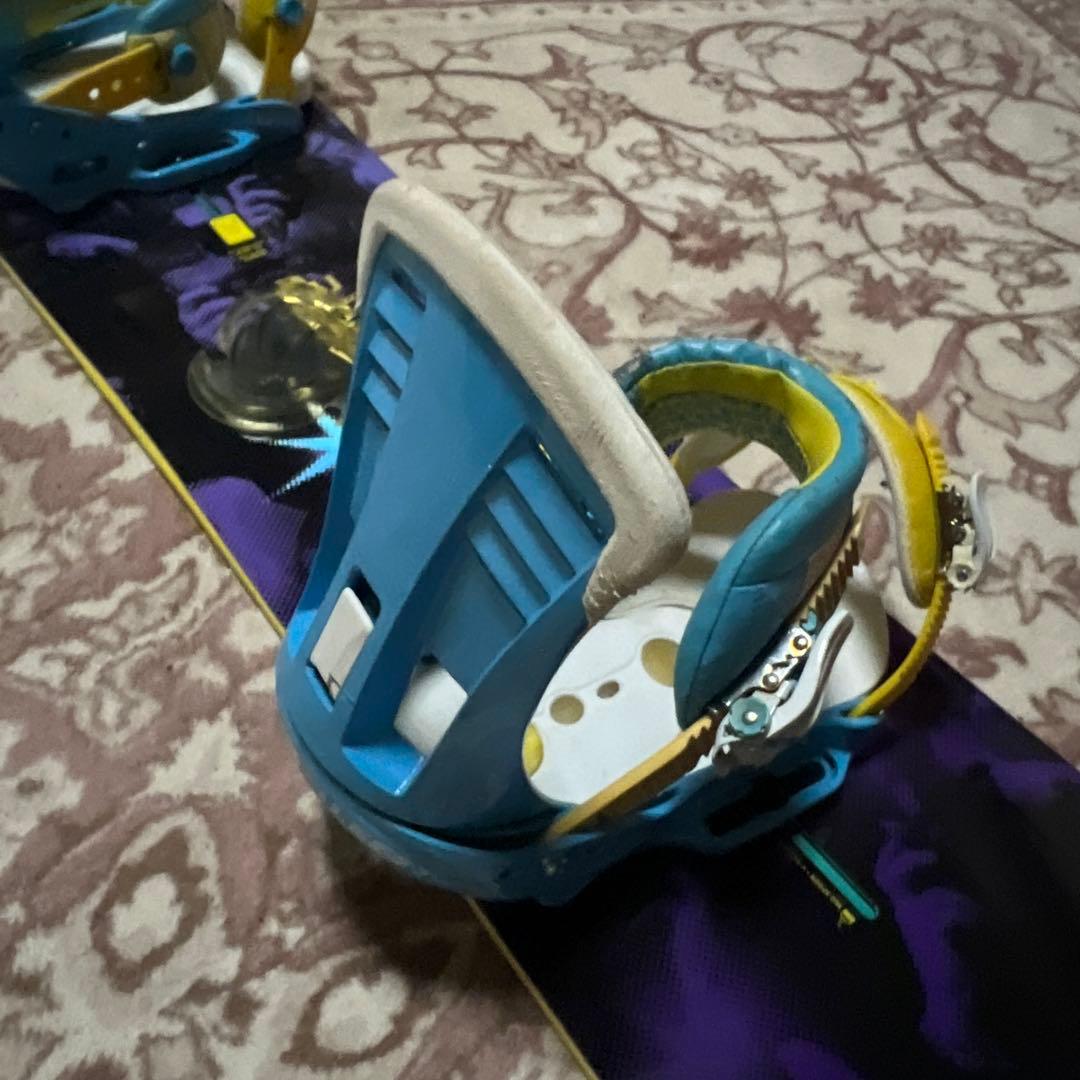 良品 BURTON 145cm バイン付 スノーボードセット