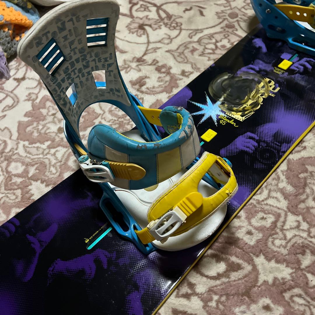 良品 BURTON 145cm バイン付 スノーボードセット