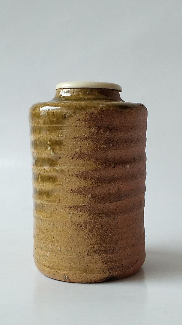 信楽焼 茶入 今井桂秋 作 仕覆 雪月花七宝緞子 茶道具 共箱 新品 未使用品