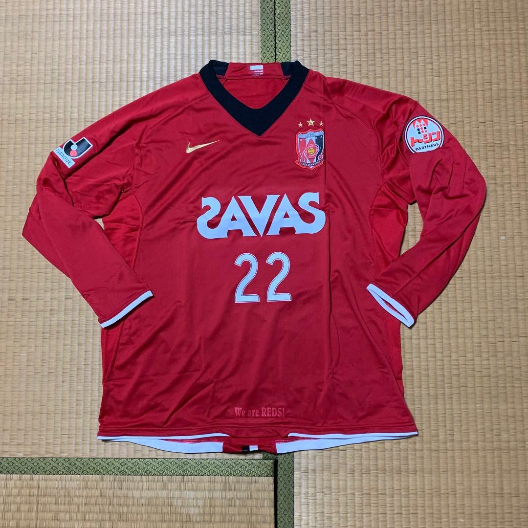 浦和レッズ2008レプリカユニホームXXL長袖　22阿部勇樹選手