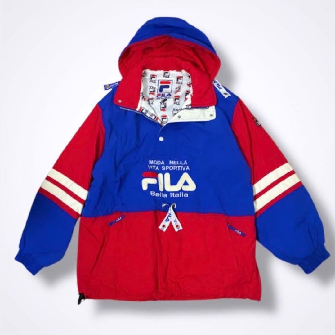 90s FILA フィラ　ヴィンテージ　スノボウェア　スキーウェア　LL 大きめ