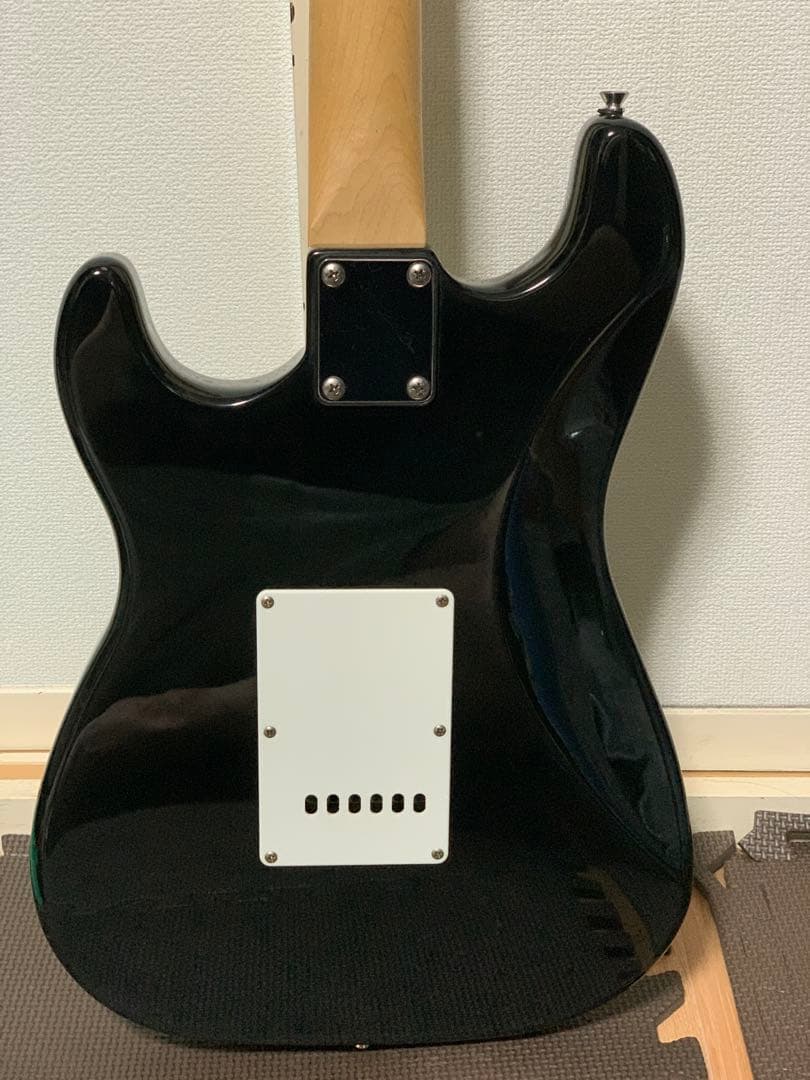 Juno ジュノ ST ストラトキャスター タイプ 黒 ブラック メイプル指板