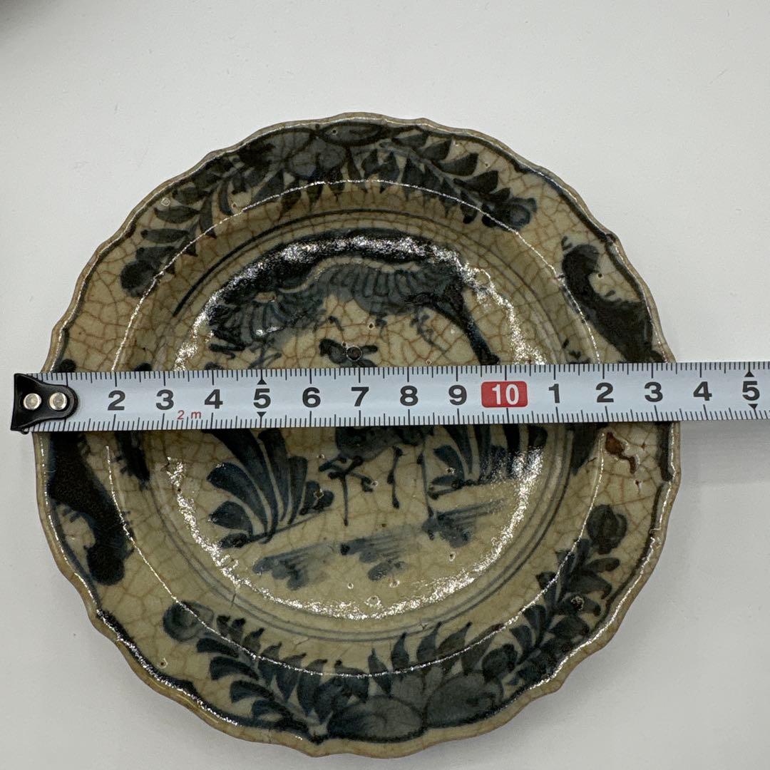 中国古陶磁器　呉須染付　絵皿　5枚組