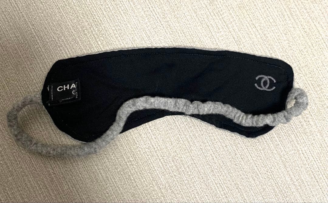 シャネル CHANEL アイマスク ブランケット ポーチ 3点セット グレー