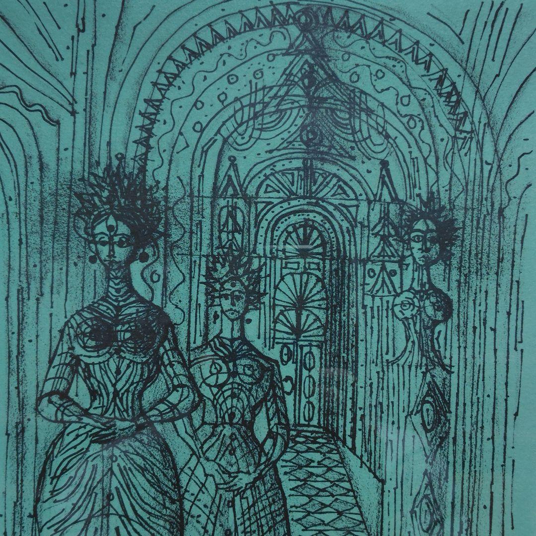 リトグラフ 額装 ジャン・カルズー 直筆サイン入り限定206部