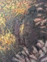 【真作】絵画　関口五郎　油彩8号　キリンス草花咲く　国画会会員作家　X19