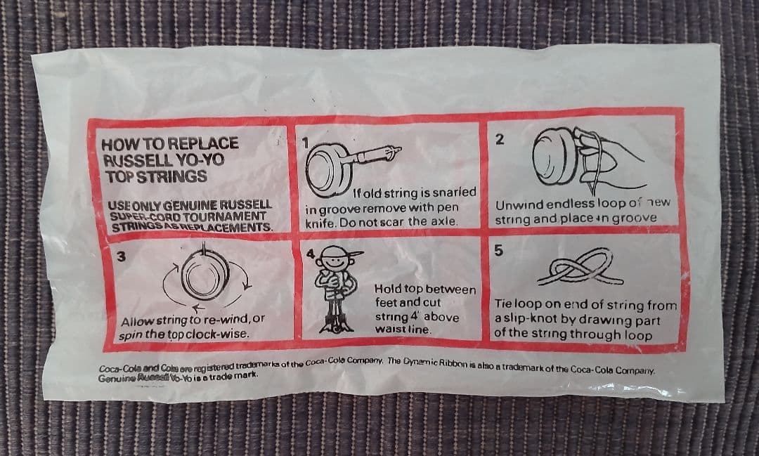 Coca-Cola Russell Yo-Yo ストリング付き