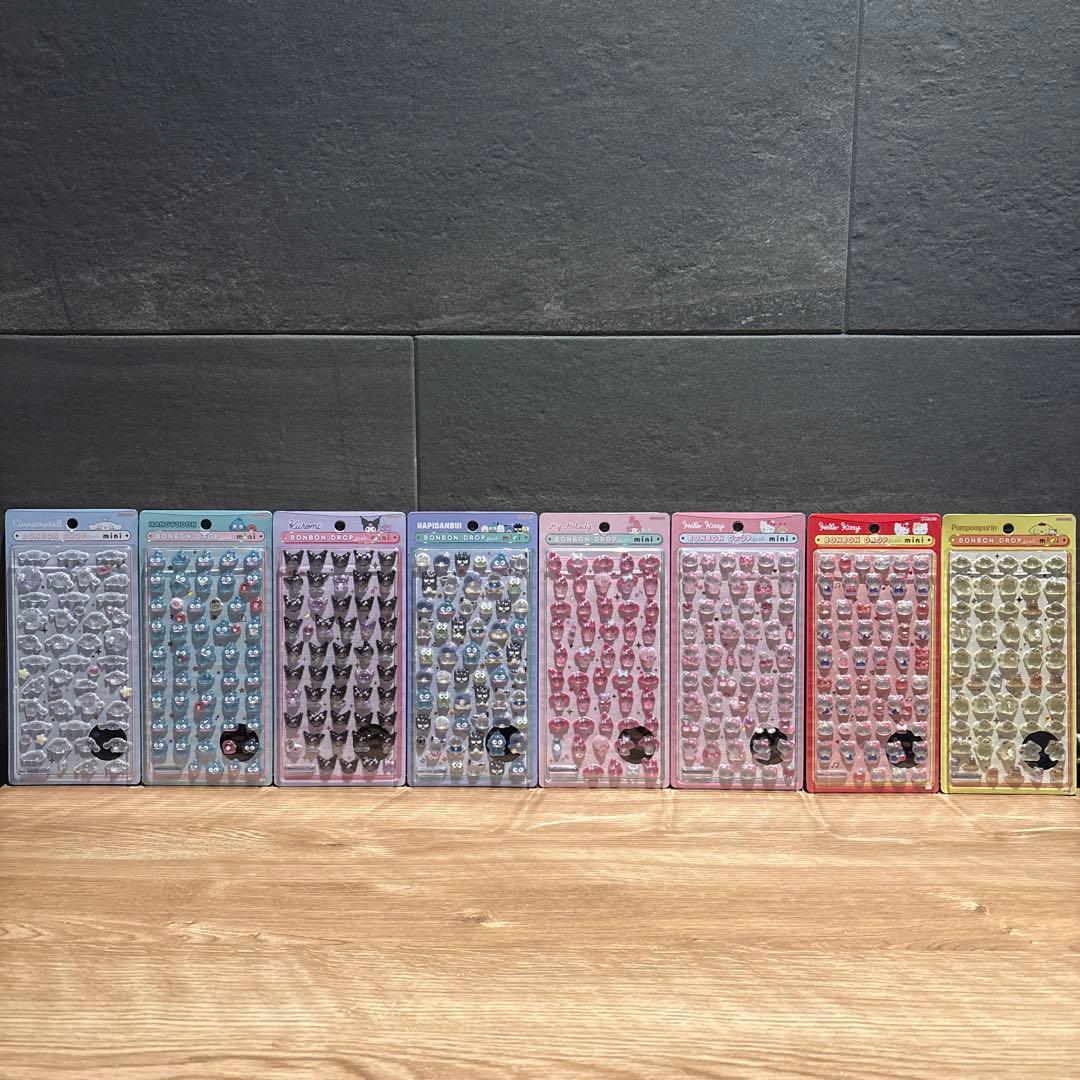 【サンリオ】ボンボンドロップシールmini全8種　 最新作