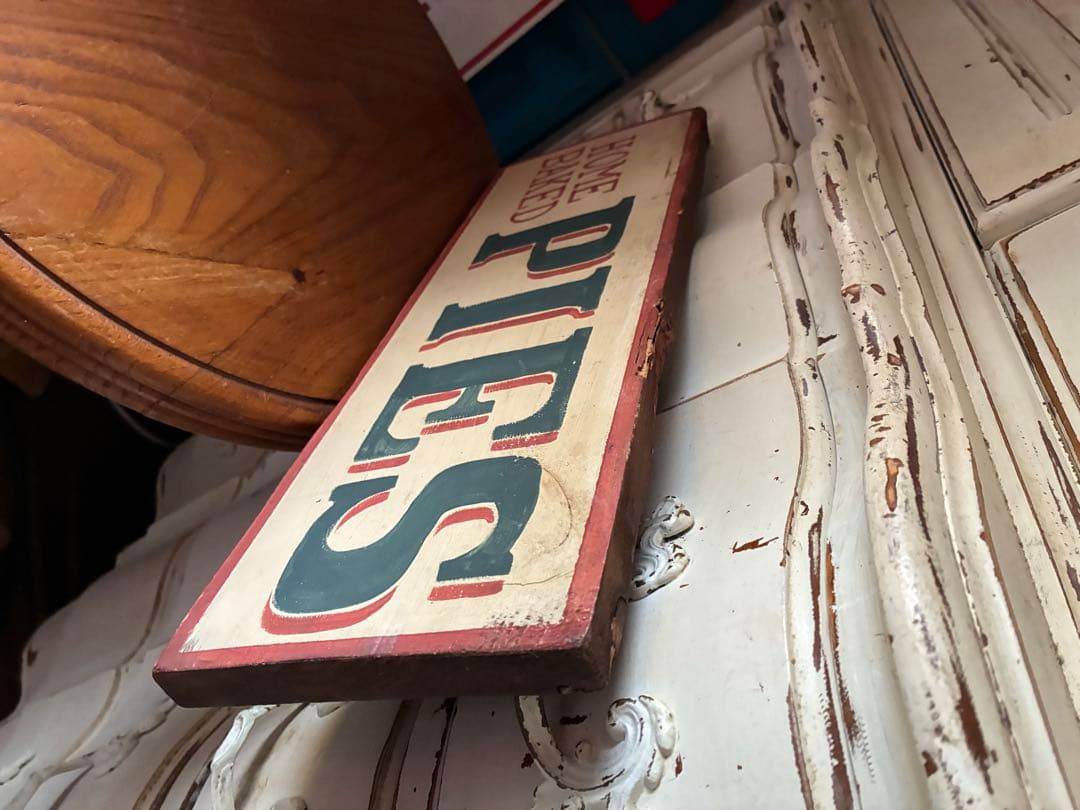 アンティーク　木製　サイン　プレート　看板　BAKED PIESアメリカ