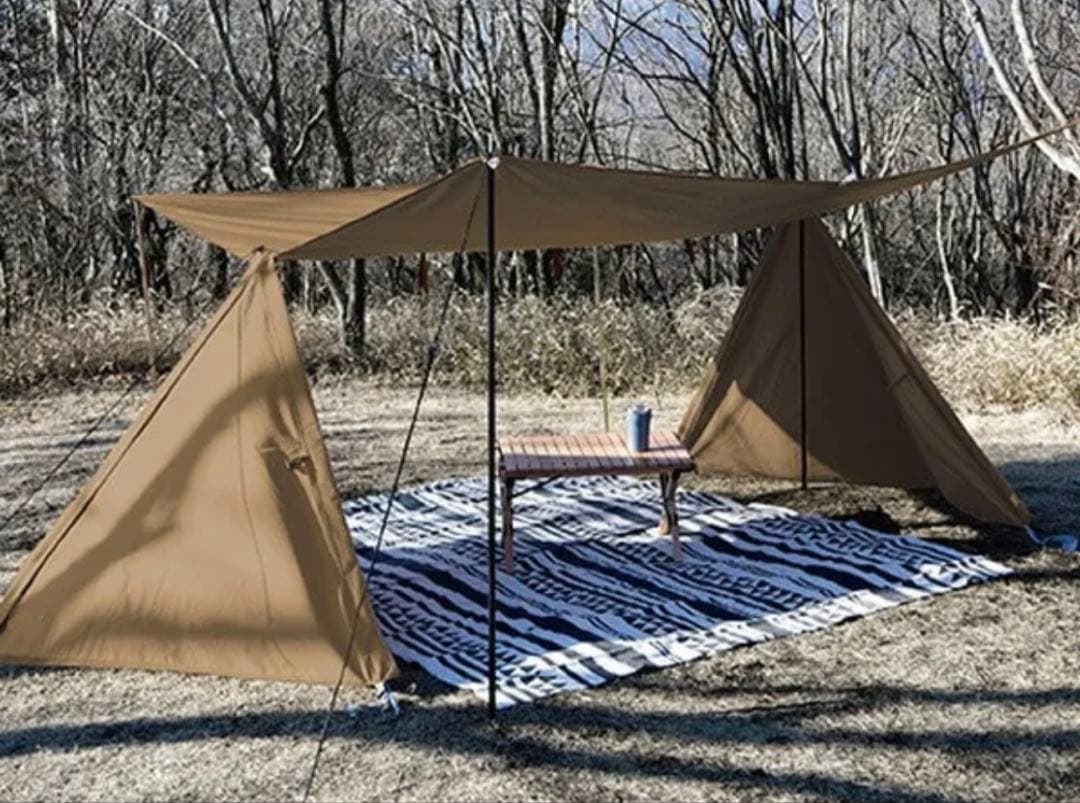 山善　ハーフシェルター ベージュ 多機能設営