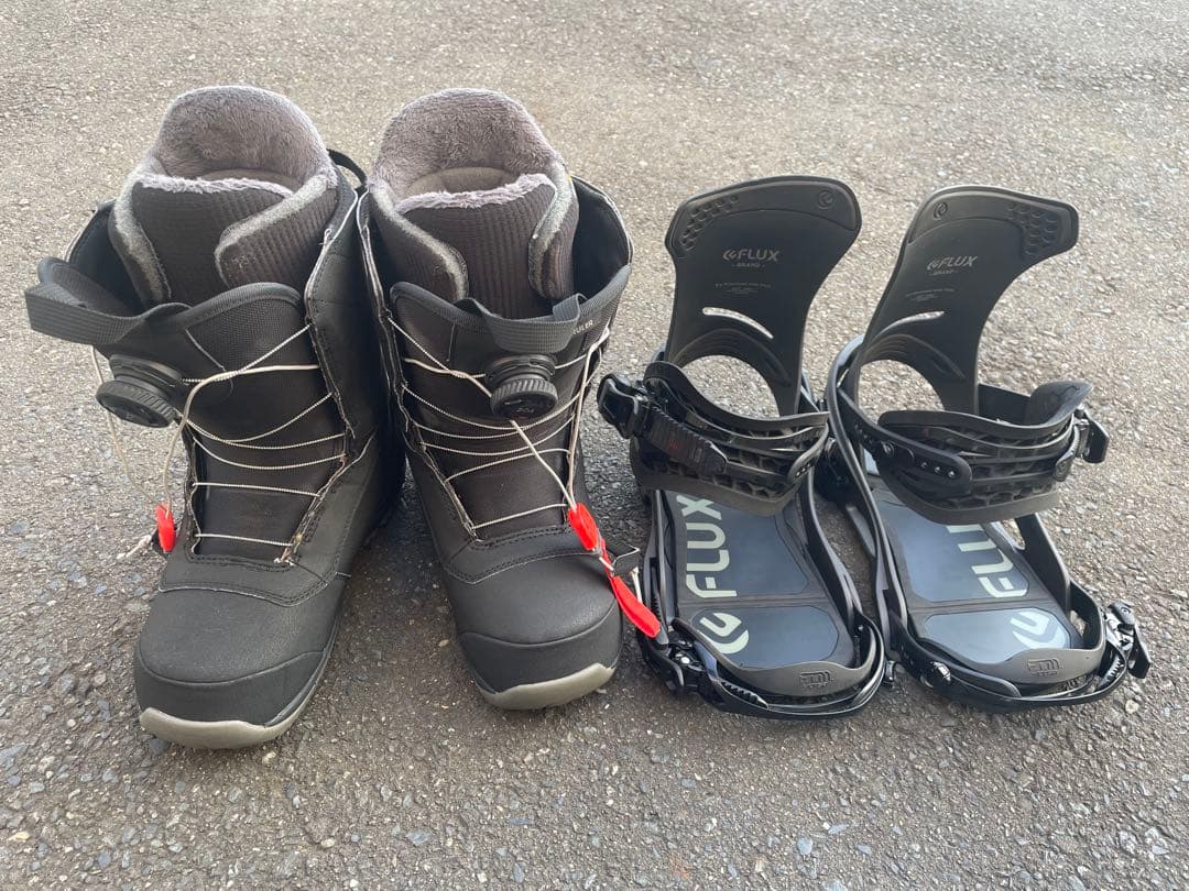 バートンルーラーボア　ワイド　FLUX スノーボードブーツ バインディングセット