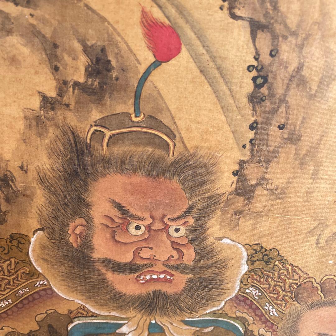 【模写】希品 超大幅 鐘馗図 明治～昭和初期　魔除けの神 厄除け 疫病除け　無銘