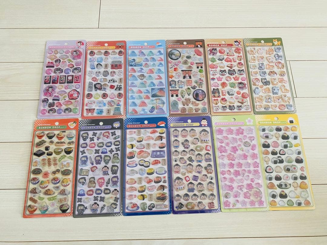 【国内正規品】ボンボンドロップシール　和柄　第一弾　コンプリート　12種セット