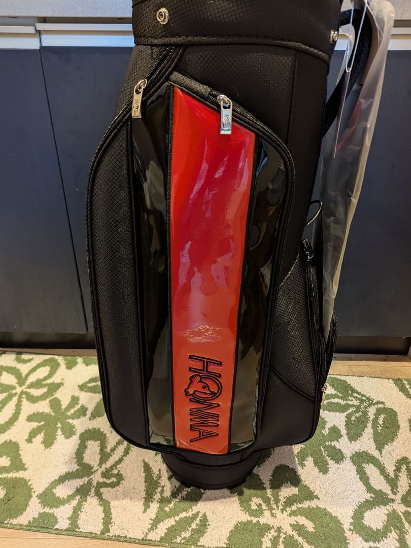 【新品】HONMA ゴルフバッグ ブラック/レッド