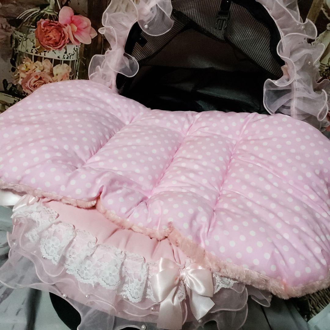 ペットカート　あごのせクッション　ジャバラ　天使のカート　ハンドメイド