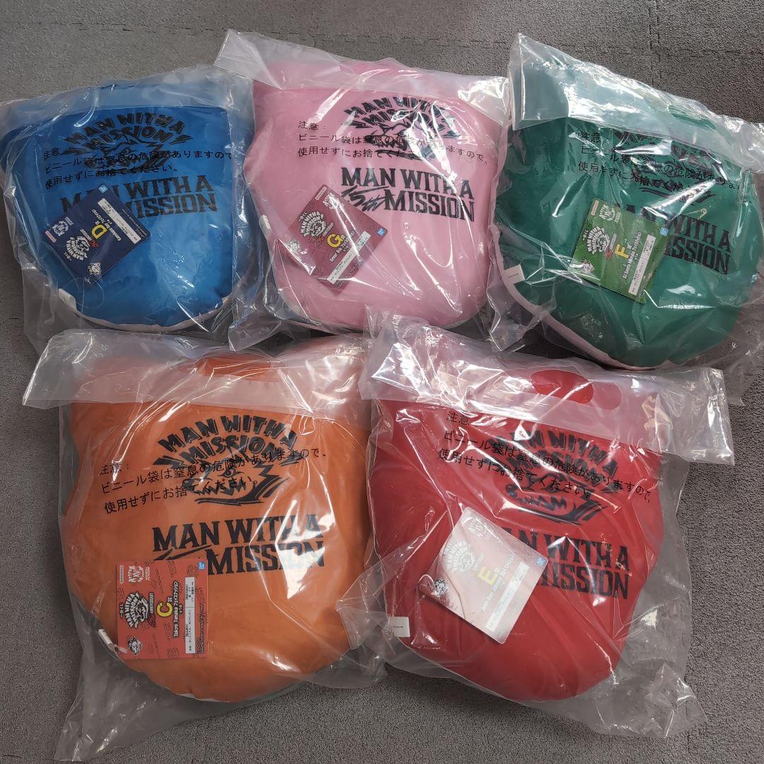 一番くじ MAN WITH A MISSION フェイスクッションコンプセット