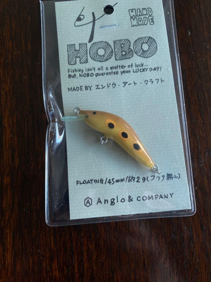 新品未開封 アングロアンドカンパニー HOBO 45MD ハンドメイドミノー