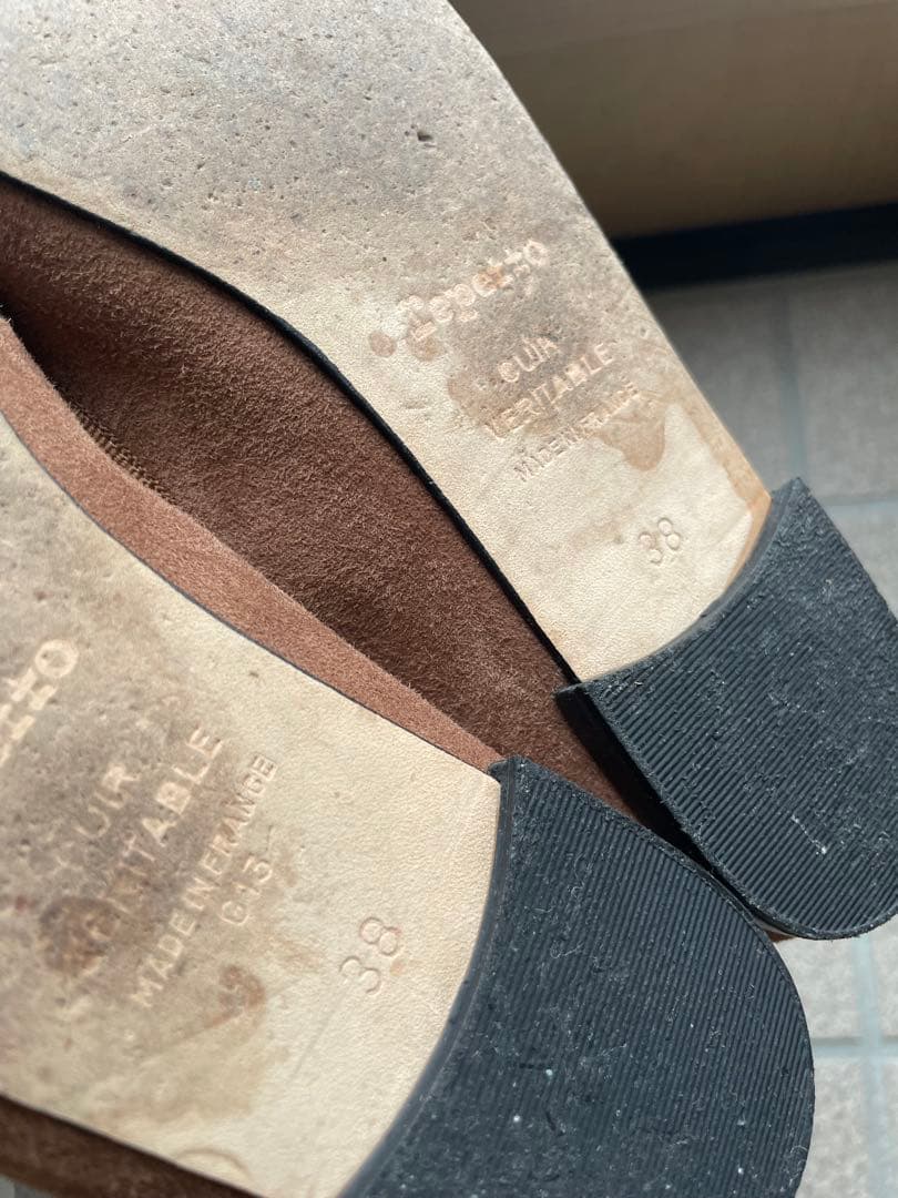 レペット　スウェード バレエシューズ