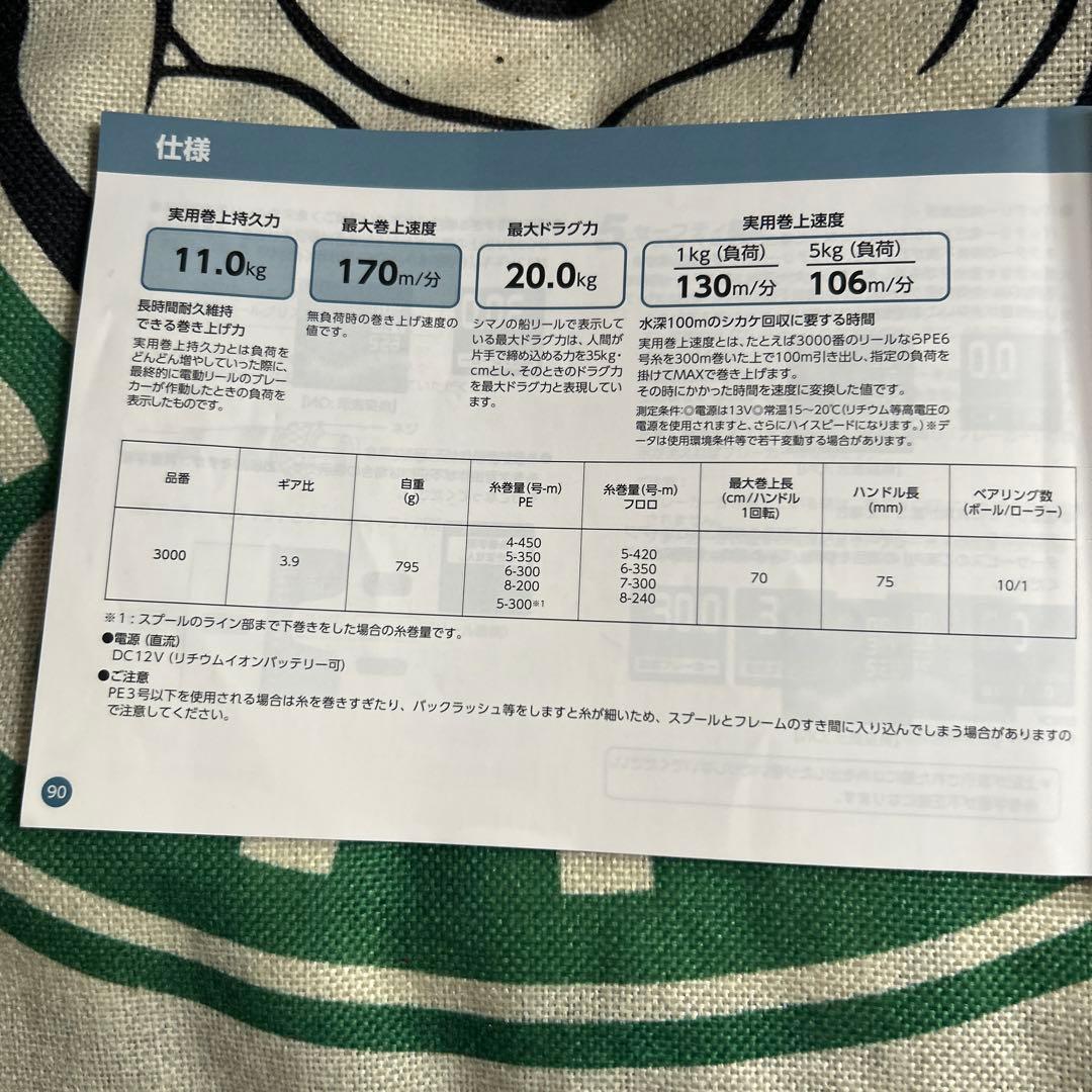 ゆうSHIMANO フォースマスター 3000 電動リール