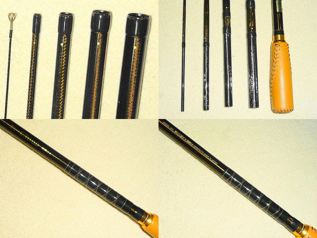 【夢幻工房 チヌ 中硬調 ５４】ii 並継 本革ベースボールステッチグリップ！