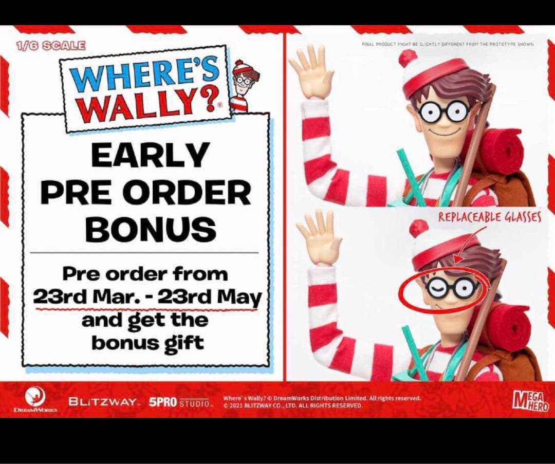 予約特典付き ウォーリーをさがせ! 1/6 フィギュア