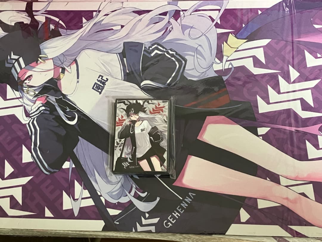 ミッドナイトブルー　スリーブ　プレイマット　ブルーアーカイブ　ヒナ　B