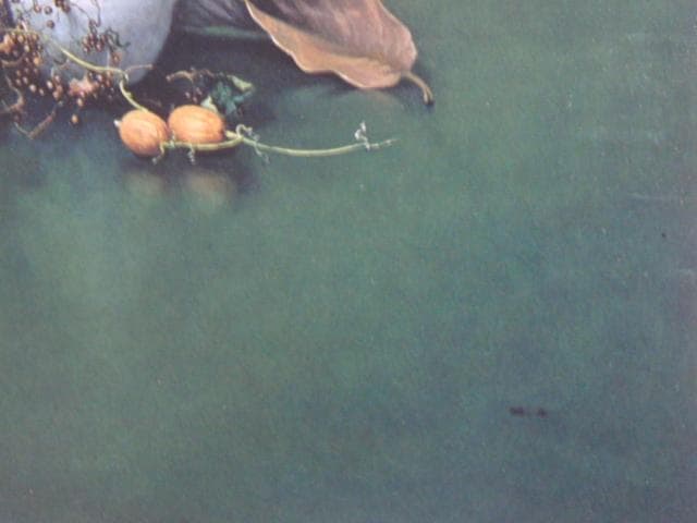 青木美知枝、【静物】、希少な額装用画集より、状態良好、新品額装付