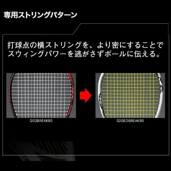 プレゼントあり！新品　YONEX GEOBREAK 80S テニスラケット張上