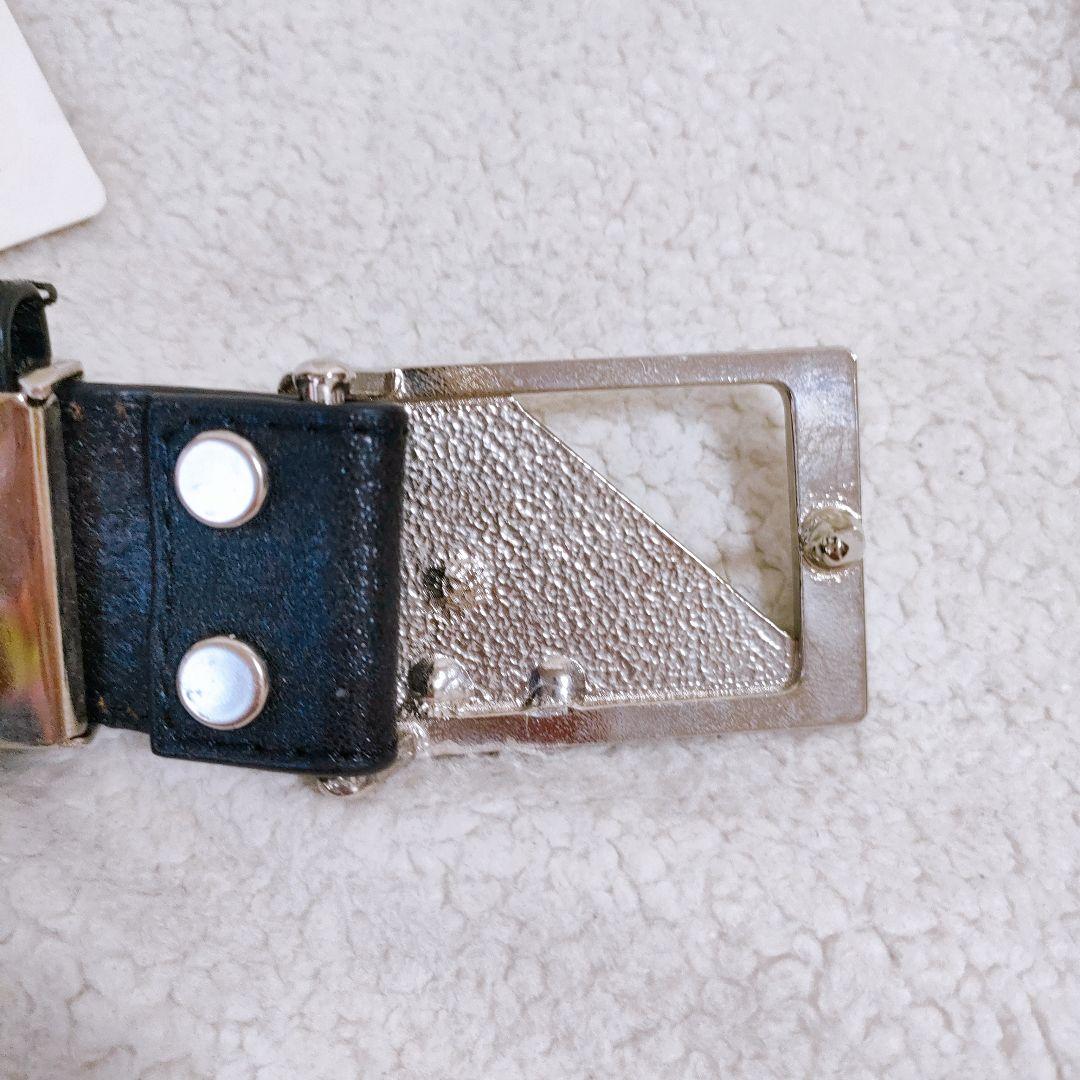 ダンスウィズドラゴン バックルベルト 黒 ゴルフウェア　ビシュー　スター　新品