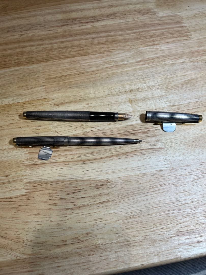 パーカー/Parker 万年筆・ボールペンセット　★スターリングシルバー　14Ｋ
