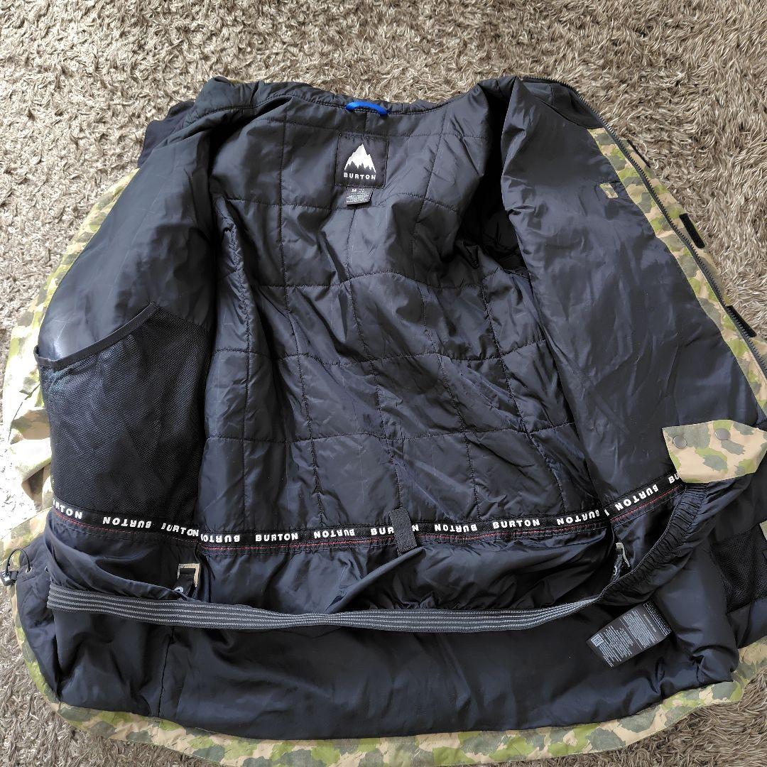 BURTON 迷彩 フード付きスノボージャケット M
