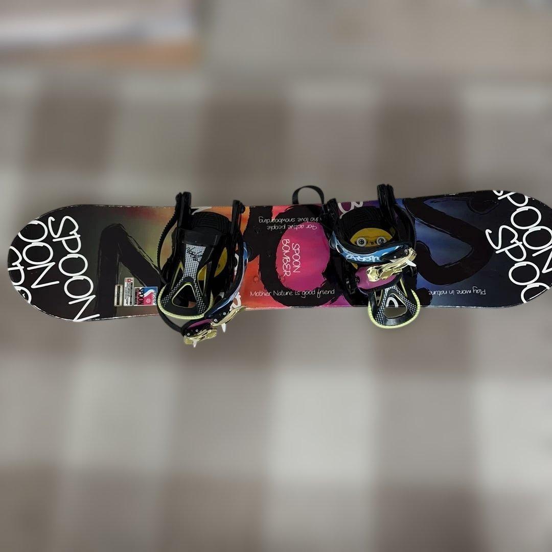 SPOON スノーボード ビンディングセット　110センチ