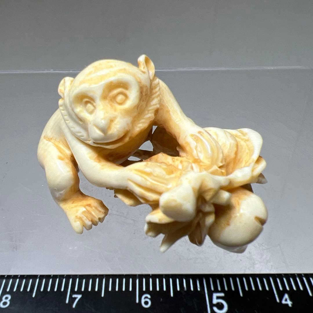 極上サル根付　16g 東Y8-0205☆2Fトヒチ