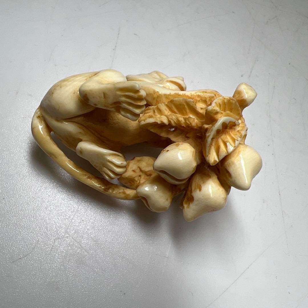 極上サル根付　16g 東Y8-0205☆2Fトヒチ