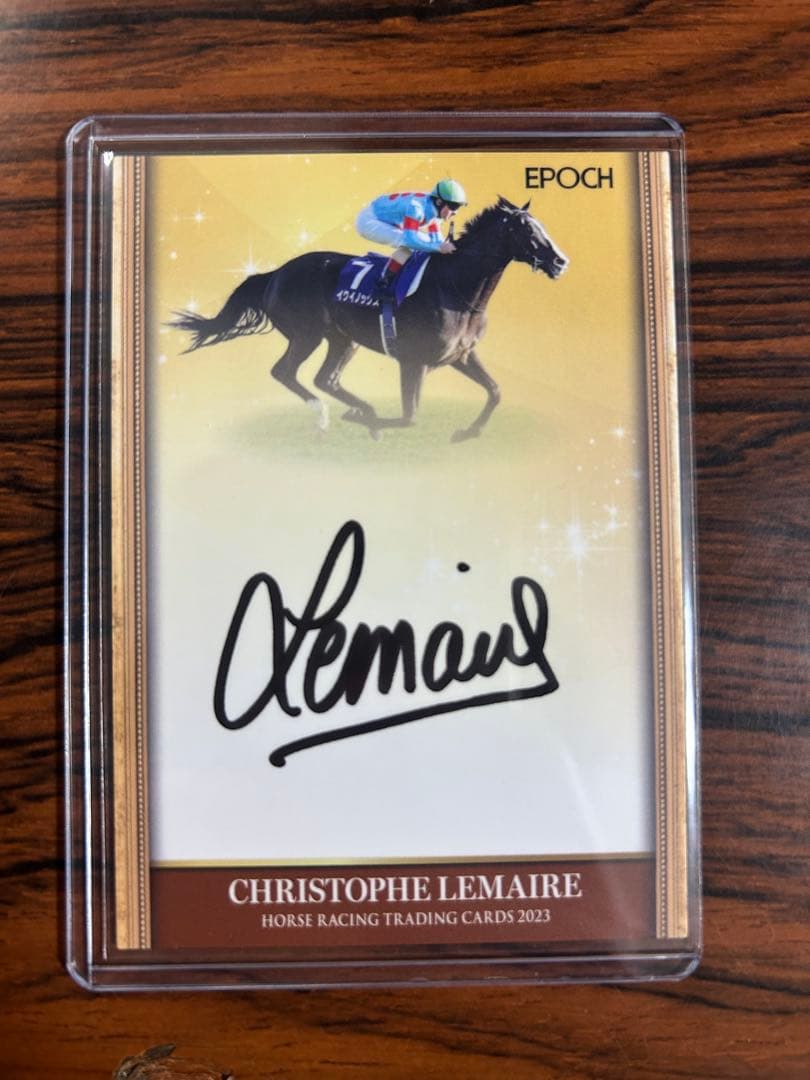 クリストフ・ルメール サイン入りカード 2023年　イクイノックス