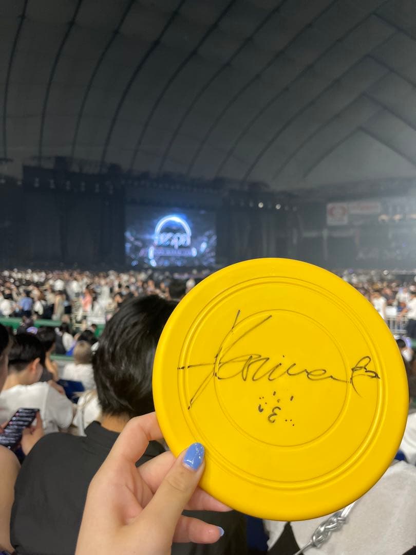 aespa カリナ 直筆サイン入りフリスビー 希少 値段交渉⭕️