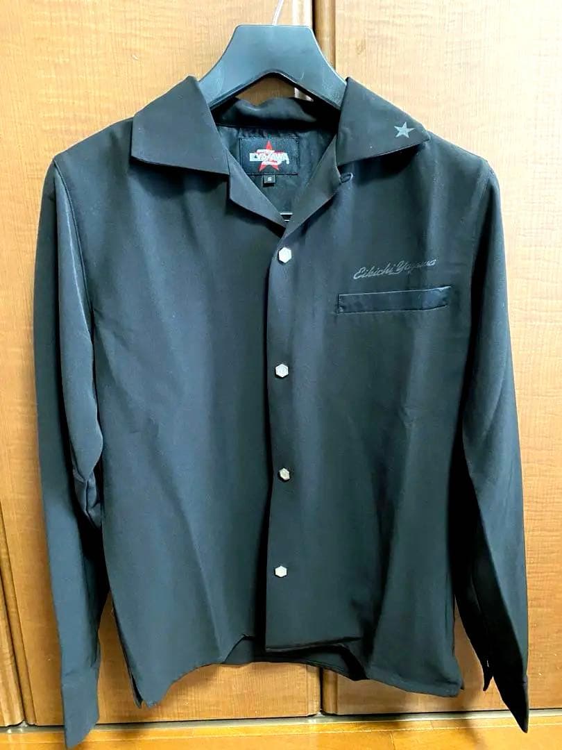 矢沢永吉　ブラックドレスシャツ(ロゴ)