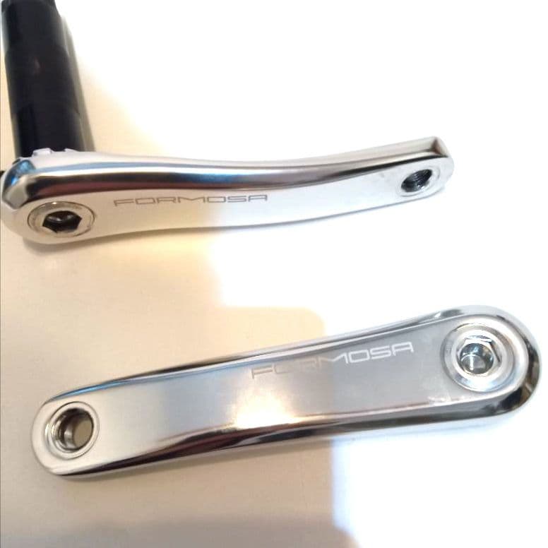 (美品✨)FORMOSA MTBクランクアーム アルミ製 シルバー155mm